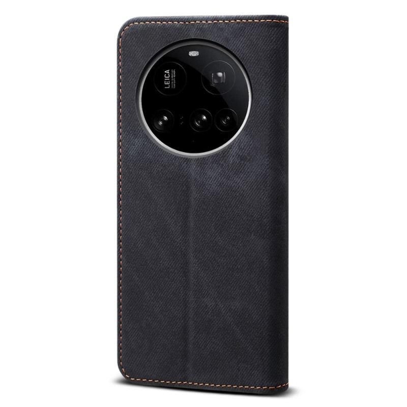 Flip Cover Xiaomi 15 Ultra Tissu Jeans