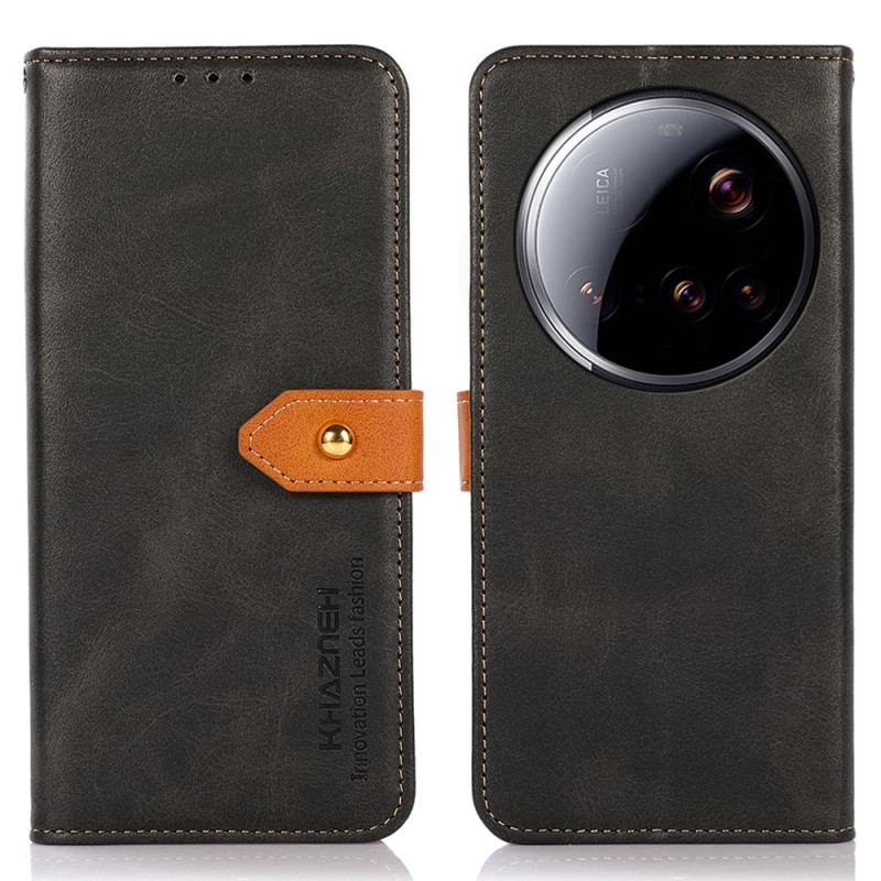 Housse Xiaomi 15 Ultra Fermoir Doré