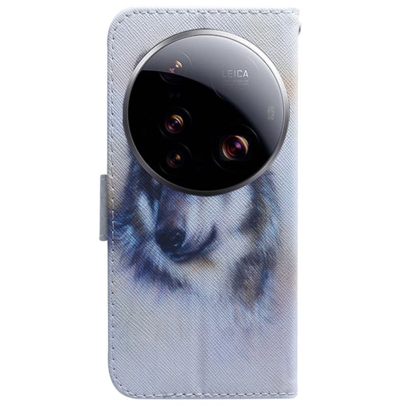 Housse Xiaomi 15 Ultra Loup Aquarelle