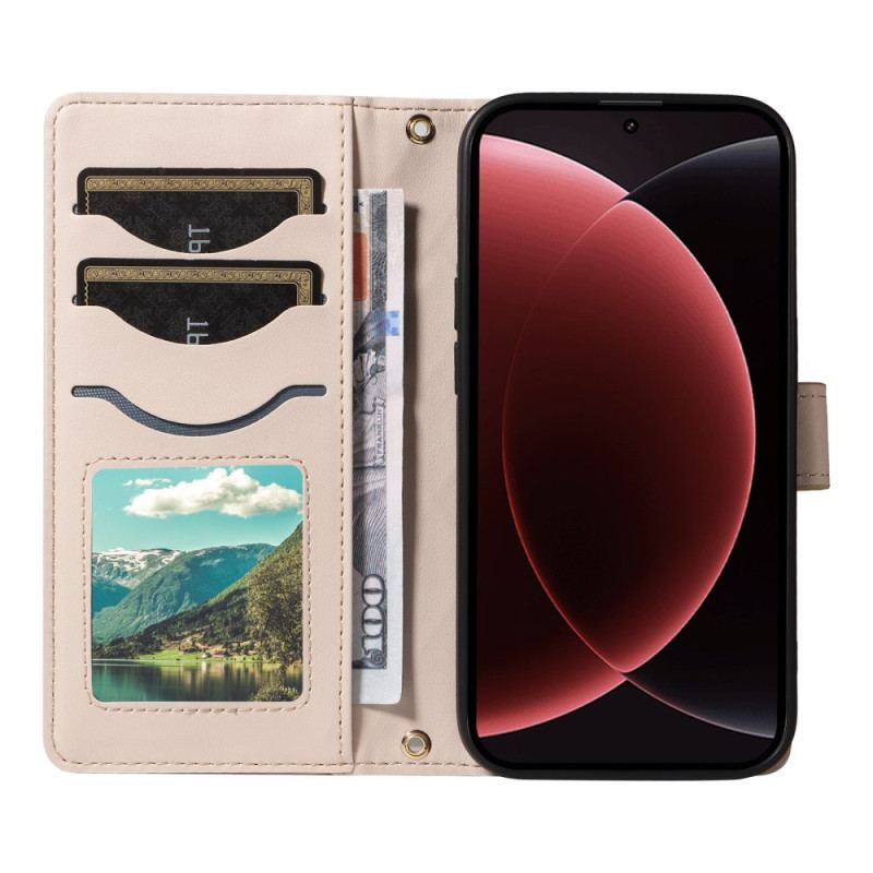 Housse Xiaomi 15 Ultra Matelassée avec Lanière et Bandoulière