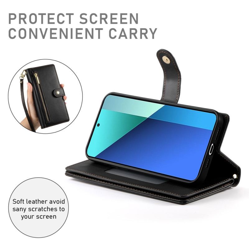 Housse Xiaomi 15 Ultra Portefeuille avec Lanière et Bandoulière