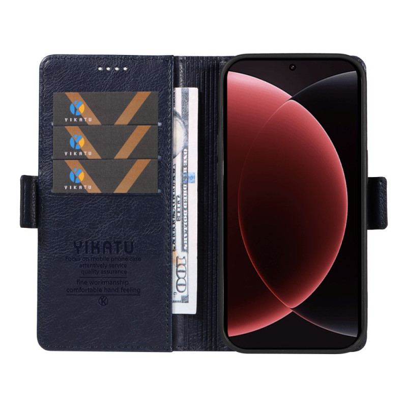 Housse Xiaomi 15 Ultra Simili Cuir Litchi YKATU