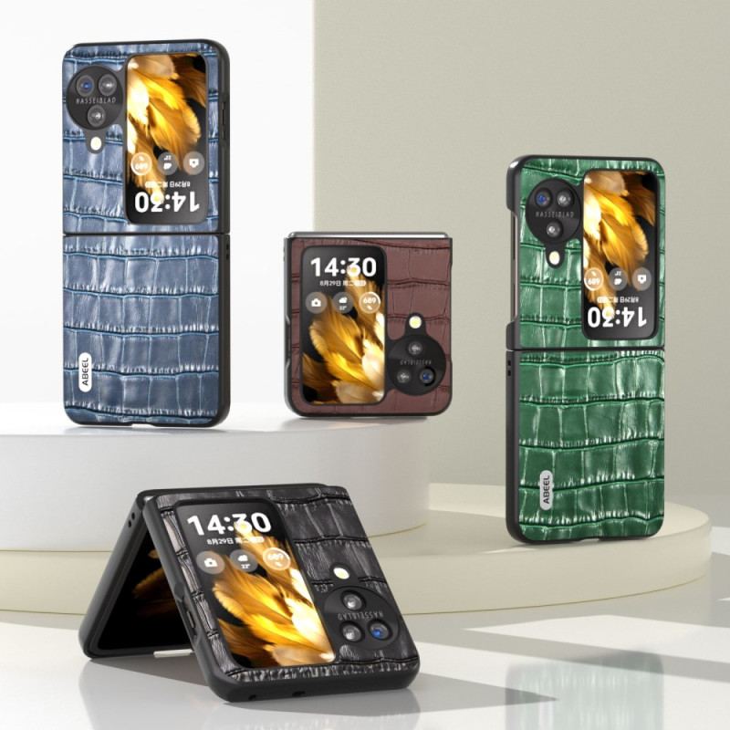 Coque Oppo Find N3 Flip Effet Crocodile ABEEL