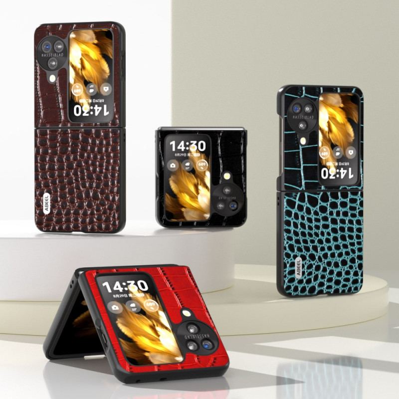 Coque Oppo Find N3 Flip Texture Crocodile