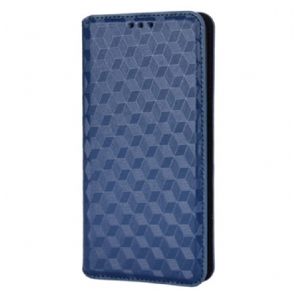 Flip Cover Oppo Find X5 Pro Effet Cuir Diamant 3D