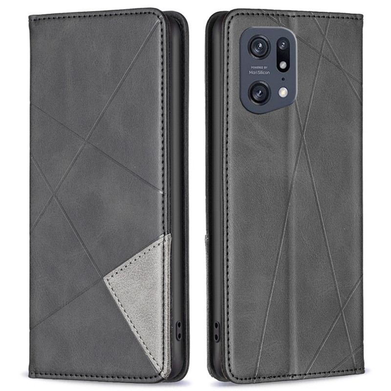 Flip Cover Oppo Find X5 Pro Losanges