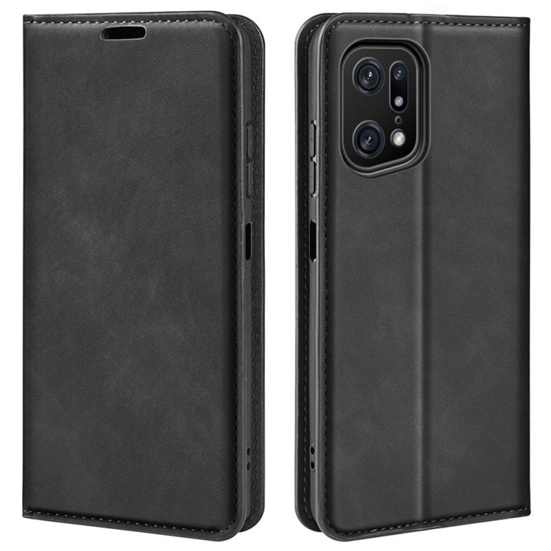 Flip Cover Oppo Find X5 Pro Skin-Touch