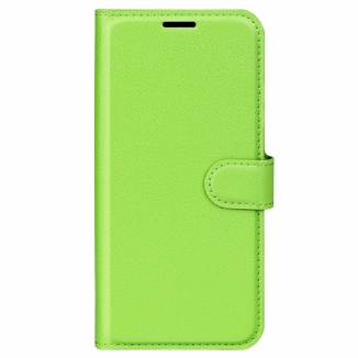 Housse Oppo Find X5 Pro Simili Cuir Litchi Classique