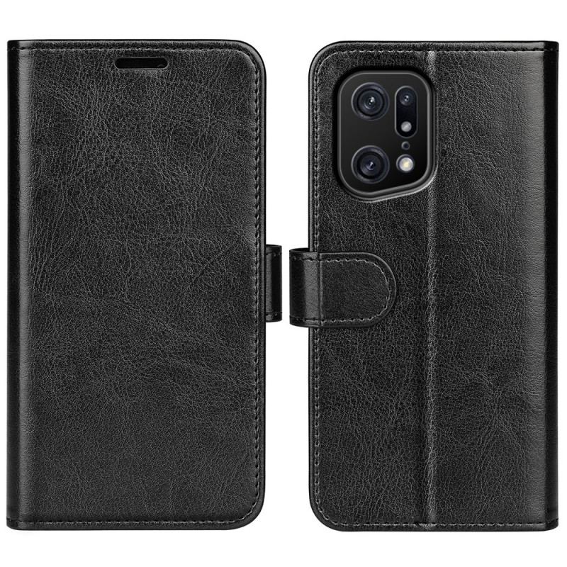 Housse Oppo Find X5 Pro Simili Cuir Vintage