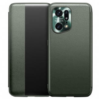 View Cover Oppo Find X5 Pro Simili Cuir