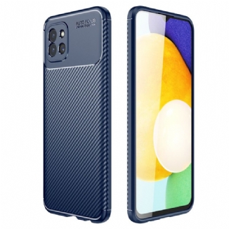 Coque Samsung Galaxy A03 Flexible Texture Fibre Carbone