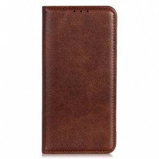 Flip Cover Samsung Galaxy A03 Cuir Fendu Élégance