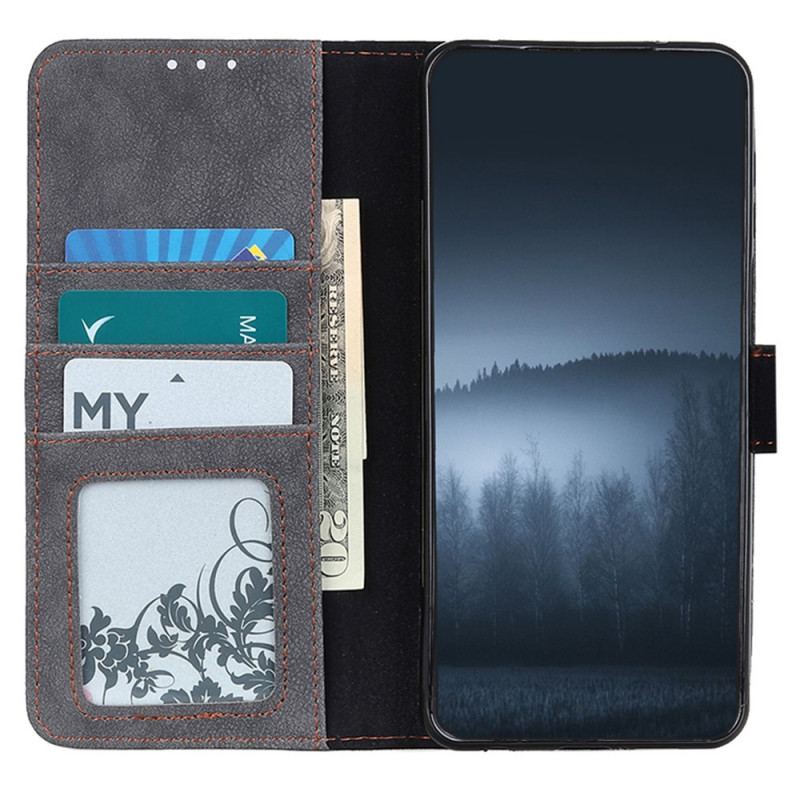 Housse Samsung Galaxy A03 Cuir Fendu Rétro KHAZNEH