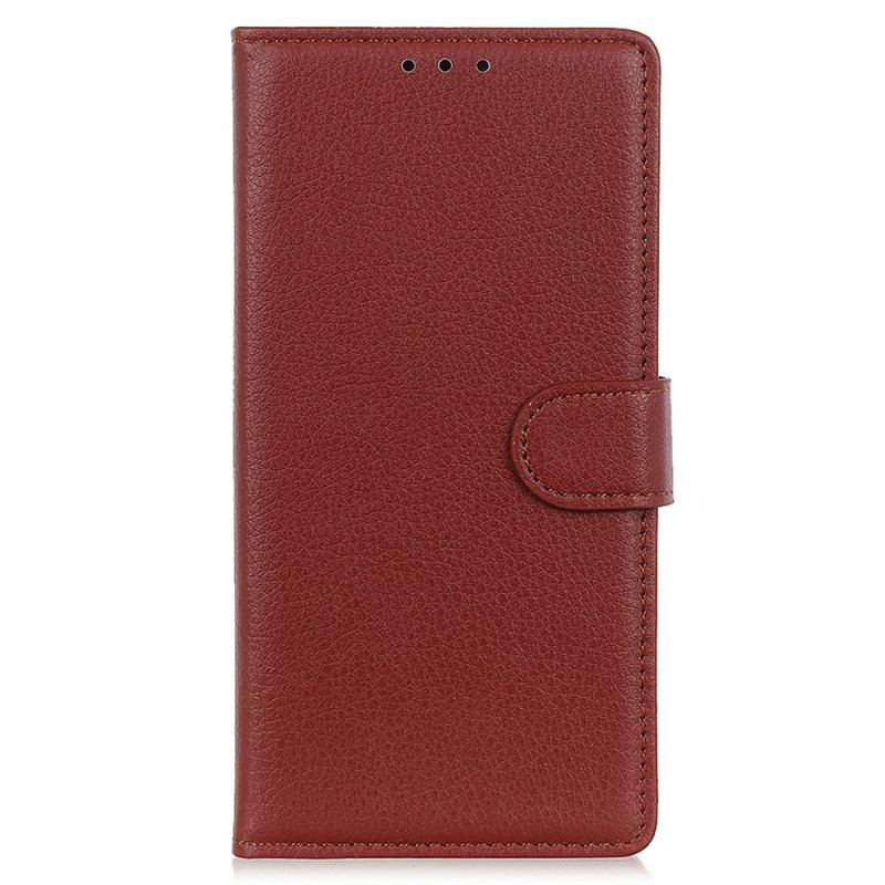Housse Samsung Galaxy A03 Cuir Litchi Traditionnel