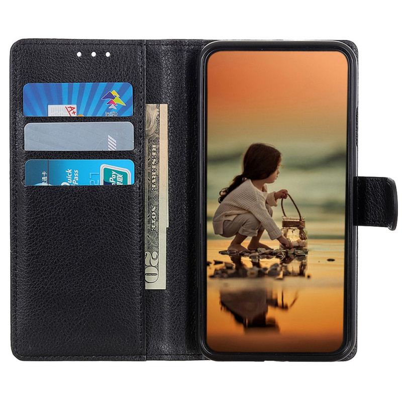 Housse Samsung Galaxy A03 Cuir Litchi Traditionnel
