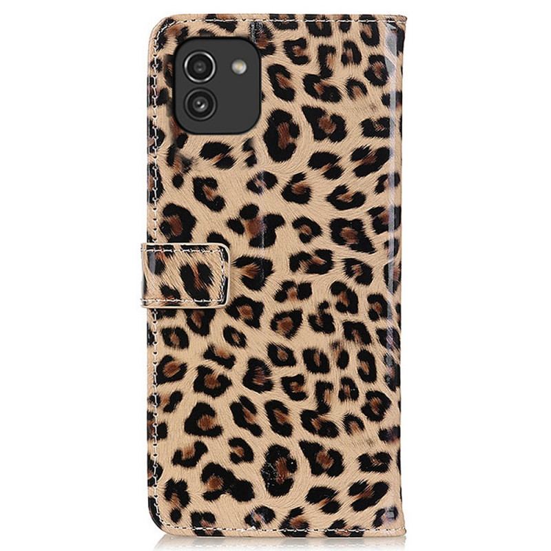 Housse Samsung Galaxy A03 Léopard