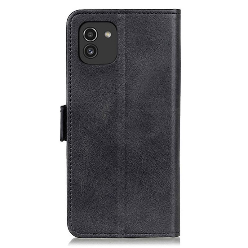 Housse Samsung Galaxy A03 Rabat Double