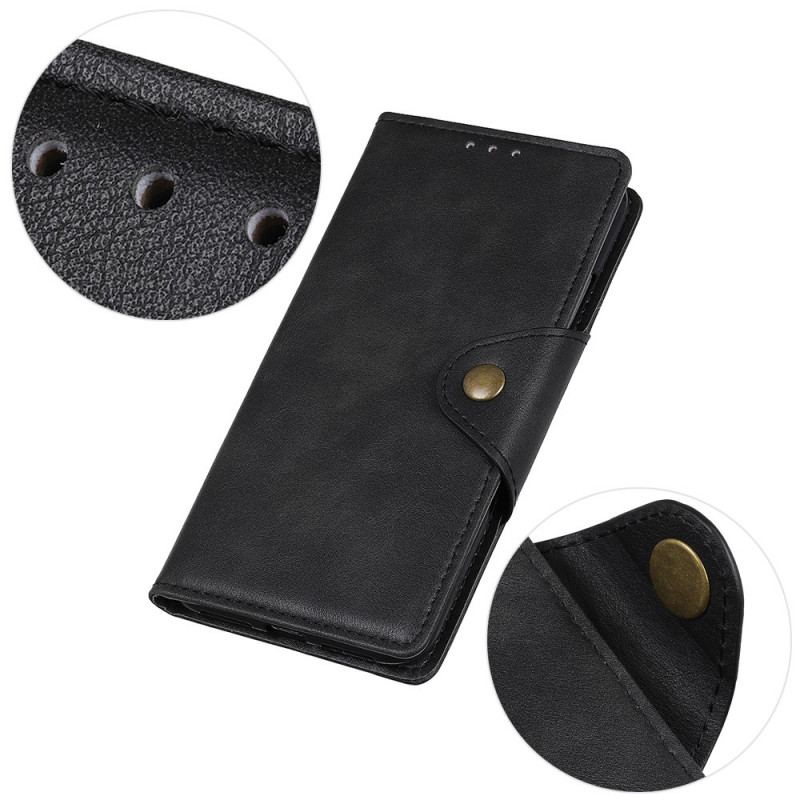 Housse Samsung Galaxy A03 Simili Cuir Bouton