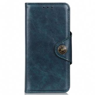 Housse Samsung Galaxy A03 Simili Cuir Brillant Bouton