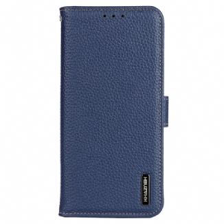 Housse Samsung Galaxy A03 Véritable Cuir Litchi KHAZNEH RFID