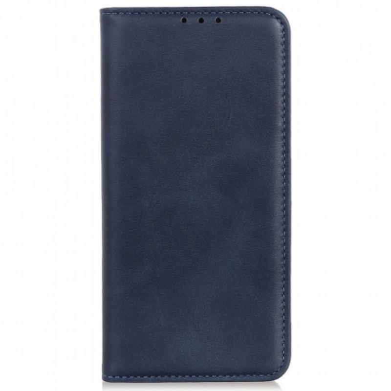 Flip Cover Motorola Edge 20 Lite Cuir Fendu Design