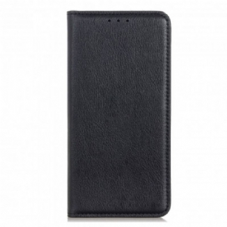 Flip Cover Motorola Edge 20 Lite Cuir Litchi Fendu Élégance