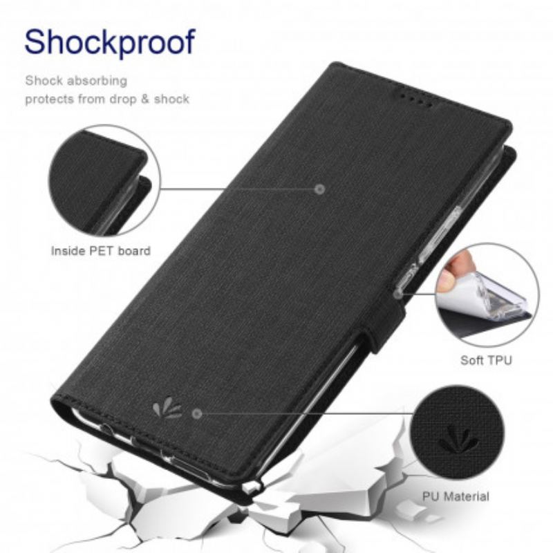 Flip Cover Motorola Edge 20 Lite Texturée VILI