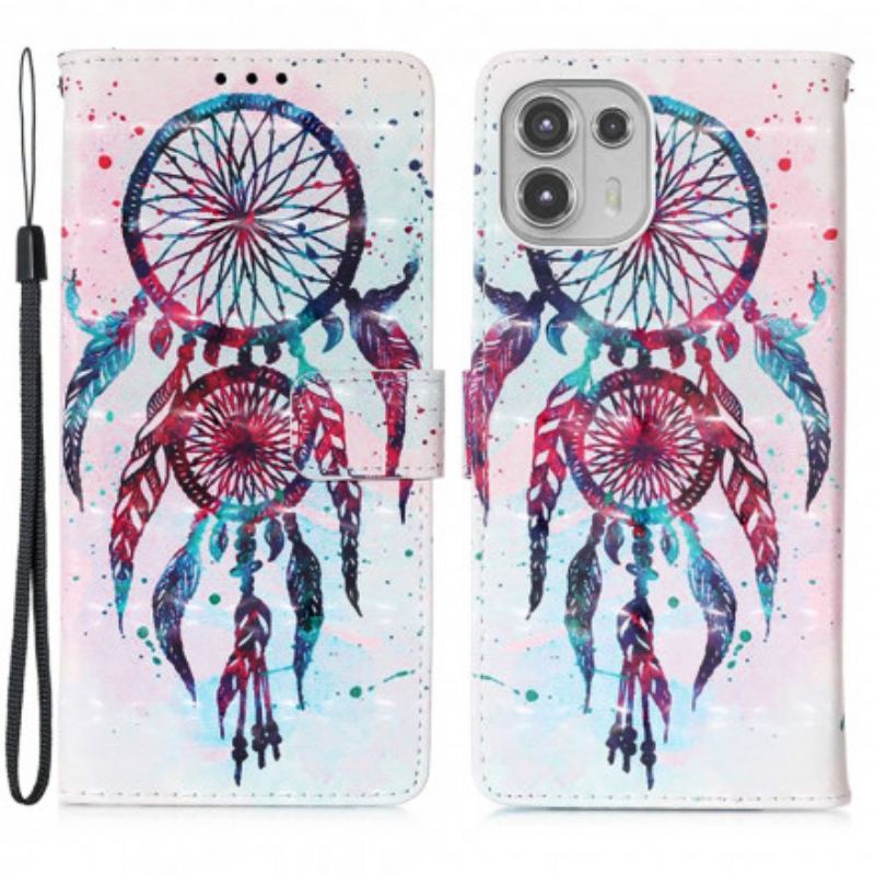Housse Motorola Edge 20 Lite Attrape Rêves Aquarelle