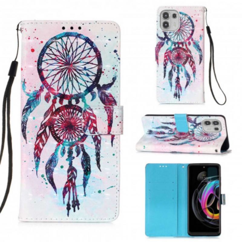 Housse Motorola Edge 20 Lite Attrape Rêves Aquarelle
