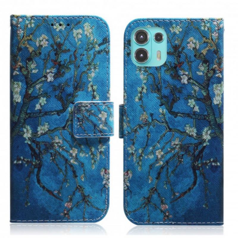 Housse Motorola Edge 20 Lite Branche d'Arbre Fleuri