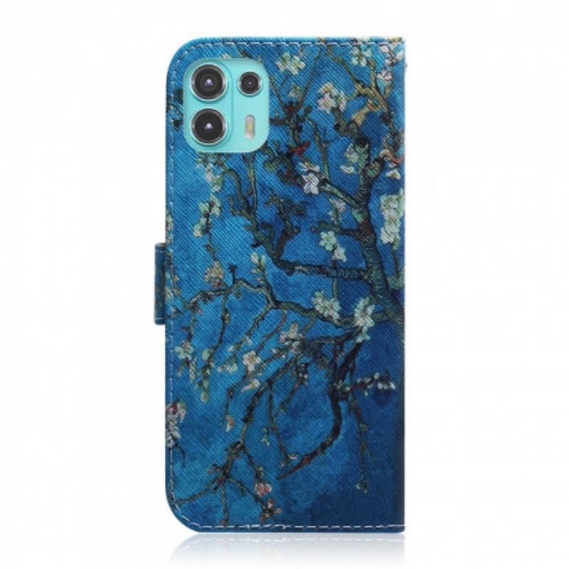 Housse Motorola Edge 20 Lite Branche d'Arbre Fleuri