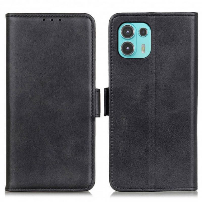 Housse Motorola Edge 20 Lite Double Fermoir