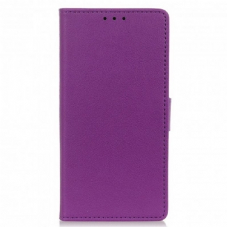 Housse Motorola Edge 20 Lite Effet Cuir Classique