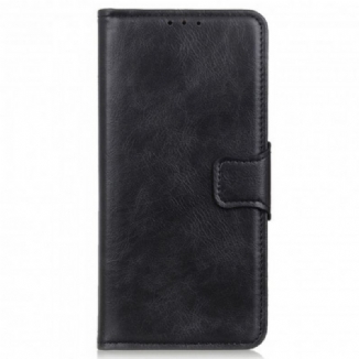 Housse Motorola Edge 20 Lite Effet Cuir Fermoir Réversible