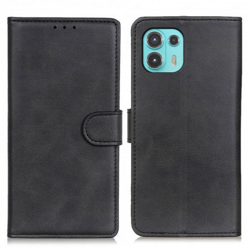 Housse Motorola Edge 20 Lite Effet Cuir Mat