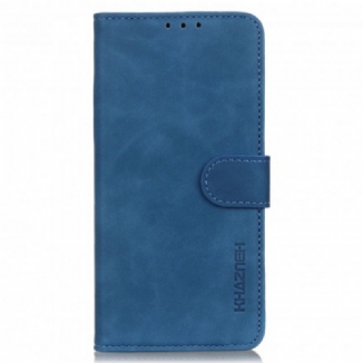 Housse Motorola Edge 20 Lite Effet Cuir Vintage KHAZNEH