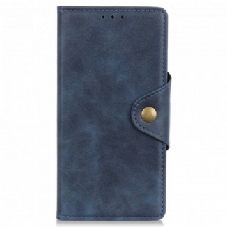 Housse Motorola Edge 20 Lite Simili Cuir Bouton