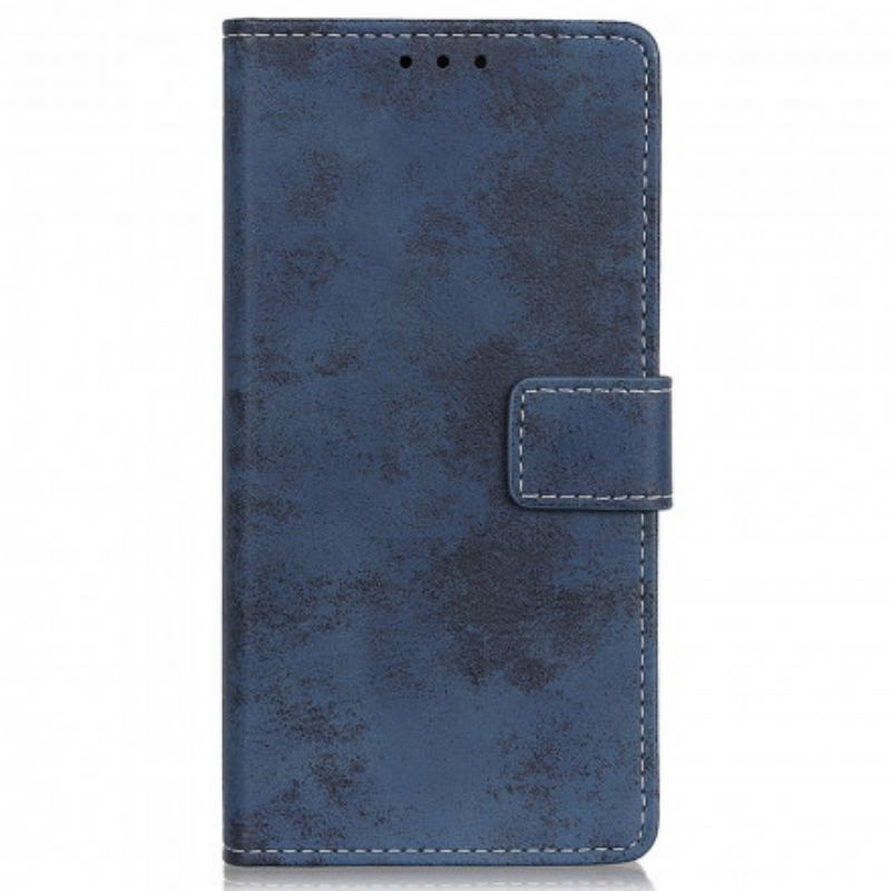 Housse Motorola Edge 20 Lite Simili Cuir Vintage