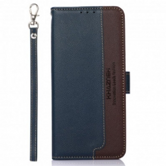 Housse Motorola Edge 20 Lite Style Litchi RFID KHAZNEH
