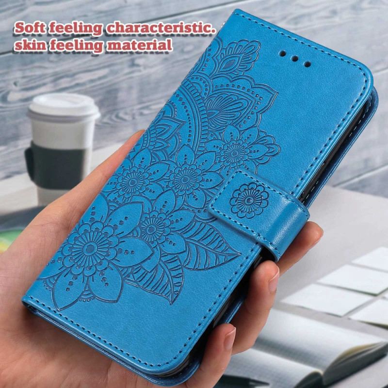 Housse Oppo Reno 8 Florale à Lanière