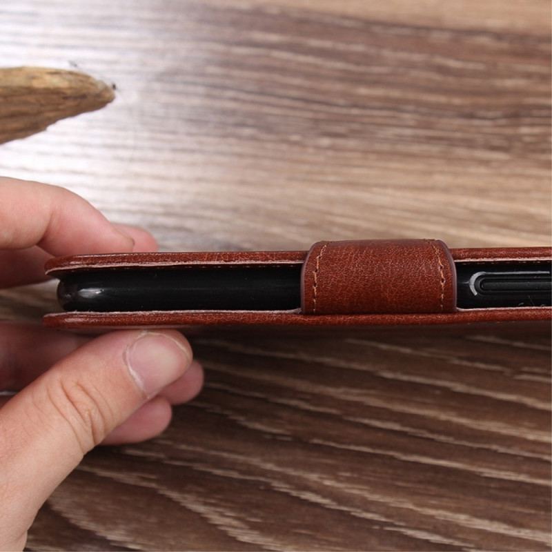Housse Oppo Reno 8 Simili Cuir Rétro
