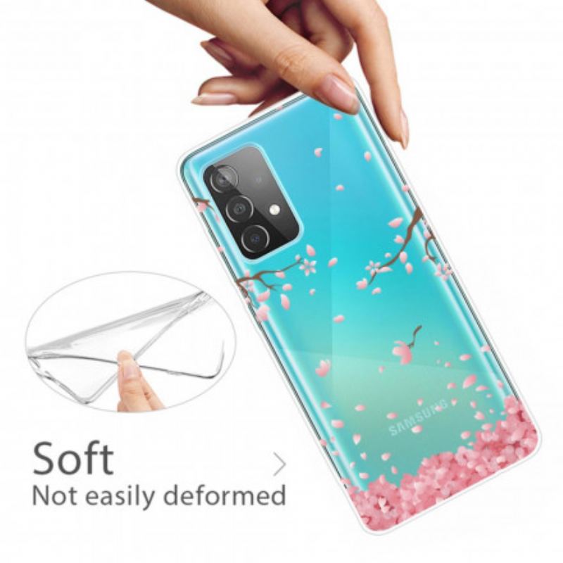 Coque Samsung Galaxy A32 4G Branches à Fleurs