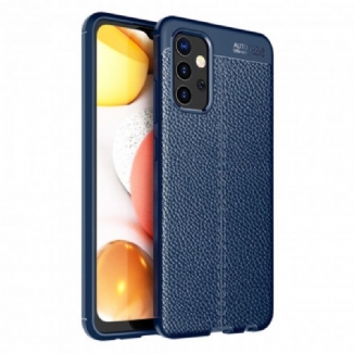 Coque Samsung Galaxy A32 4G Effet Cuir Litchi Double Line