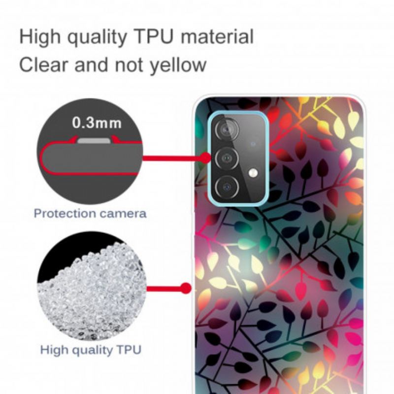 Coque Samsung Galaxy A32 4G Feuilles
