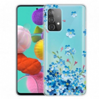 Coque Samsung Galaxy A32 4G Fleurs Bleues