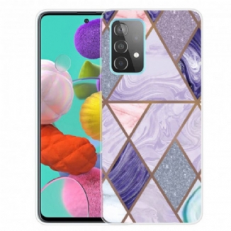 Coque Samsung Galaxy A32 4G Marbre Géométrique Variable