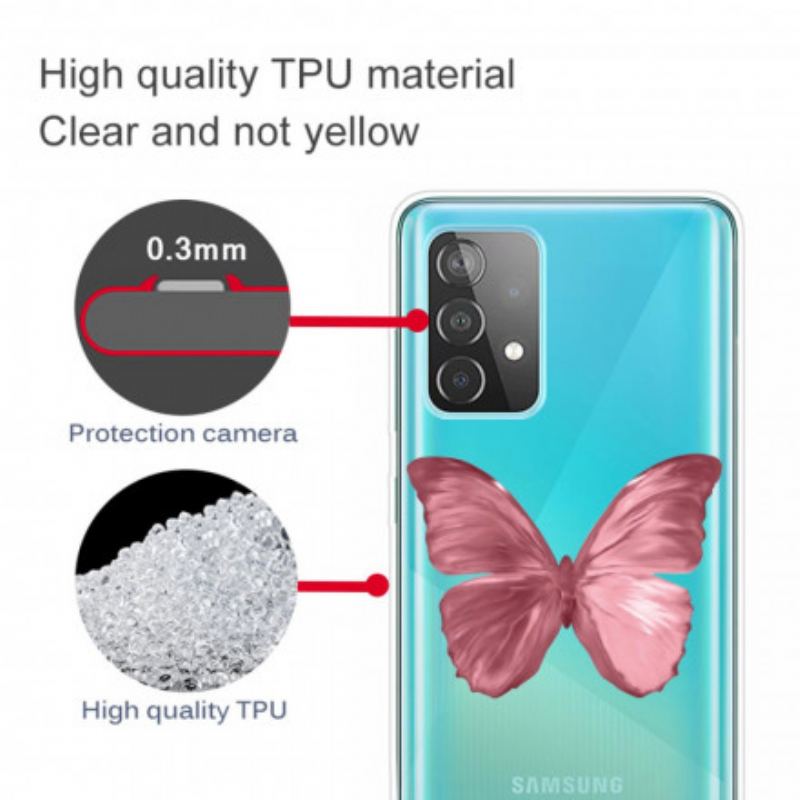 Coque Samsung Galaxy A32 4G Papillons Sauvages