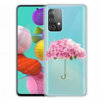 Coque Samsung Galaxy A32 4G Parapluie en Roses