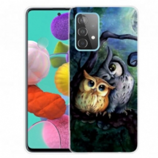 Coque Samsung Galaxy A32 4G Peinture Hiboux