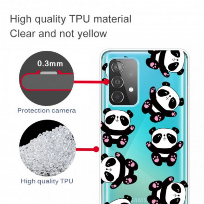 Coque Samsung Galaxy A32 4G Top Pandas Fun